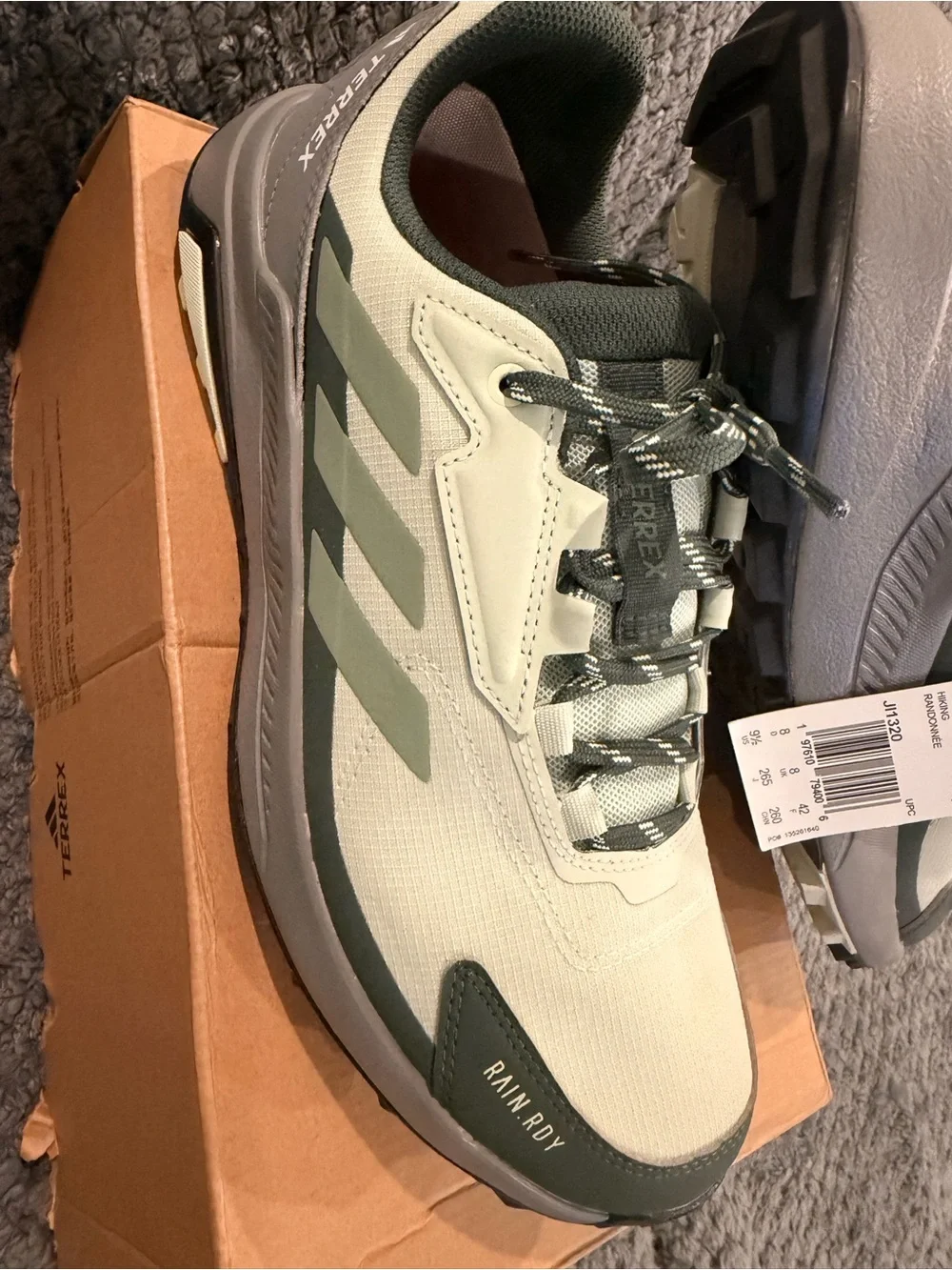 adidas Terrex Trail Sneakers - Light Gray & Sage